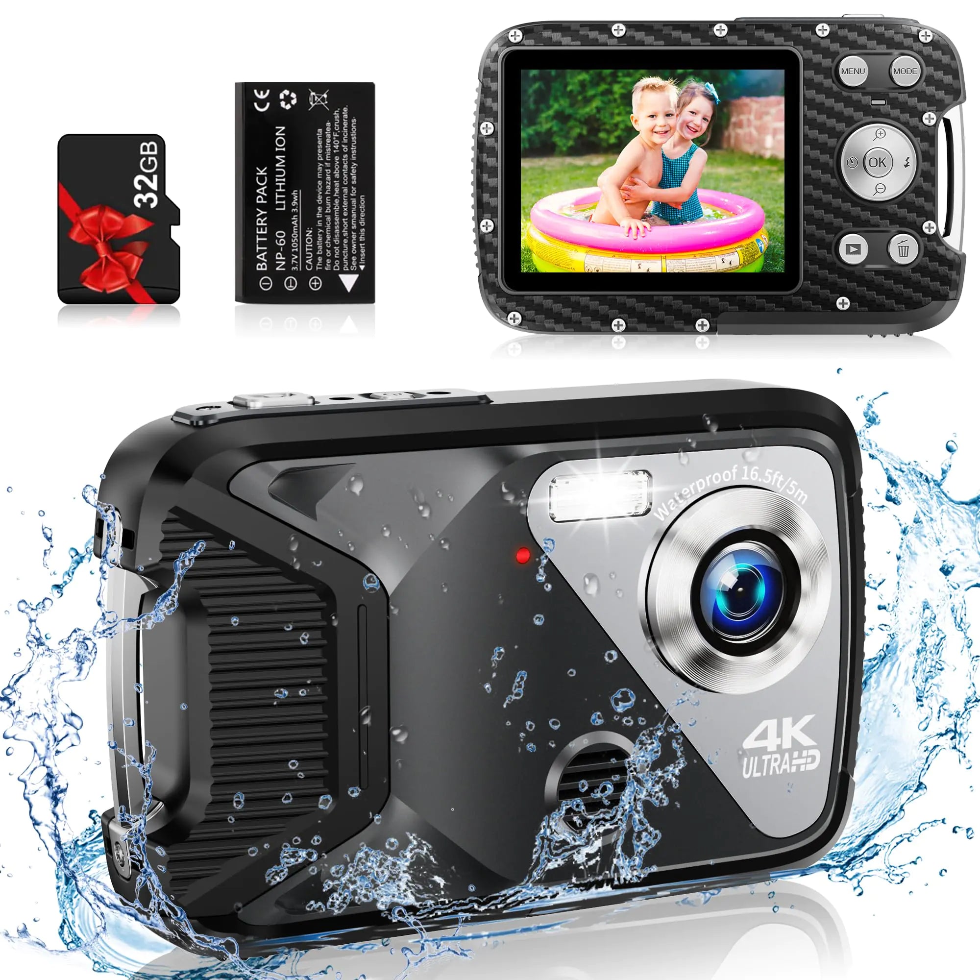 4K Waterproof Digital Camera