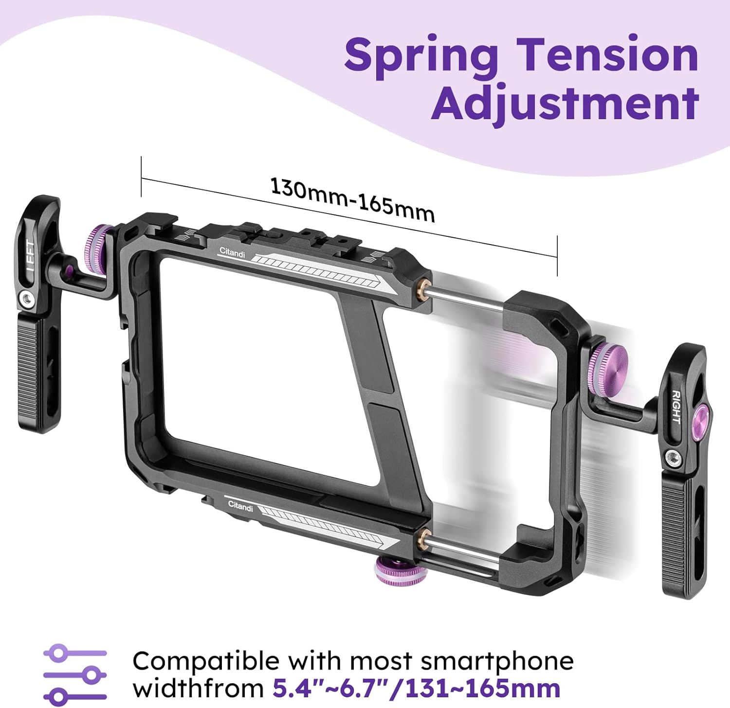 Universal Smartphone Filmmaking Stabilizer Phone Cage