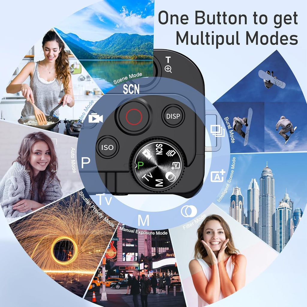 64MP 4K Vlogging & Travel Camera