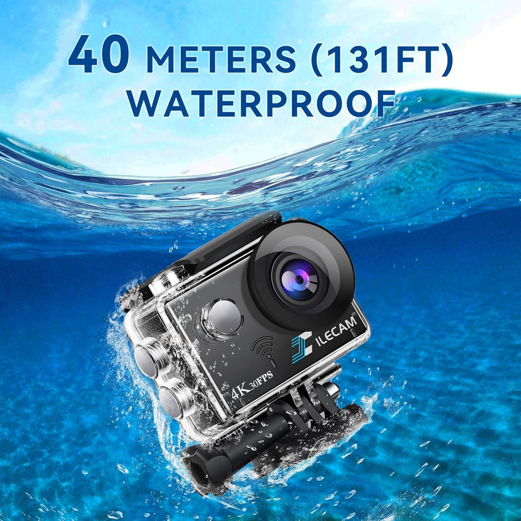 Xilecam Action Camera 4K WiFi/ 2.4 G Remote Control
