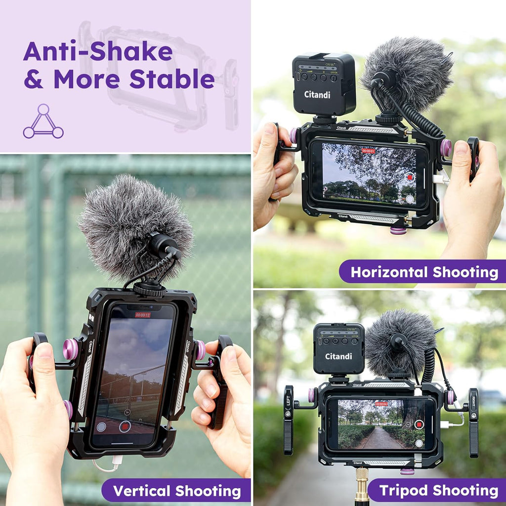Universal Smartphone Filmmaking Stabilizer Phone Cage